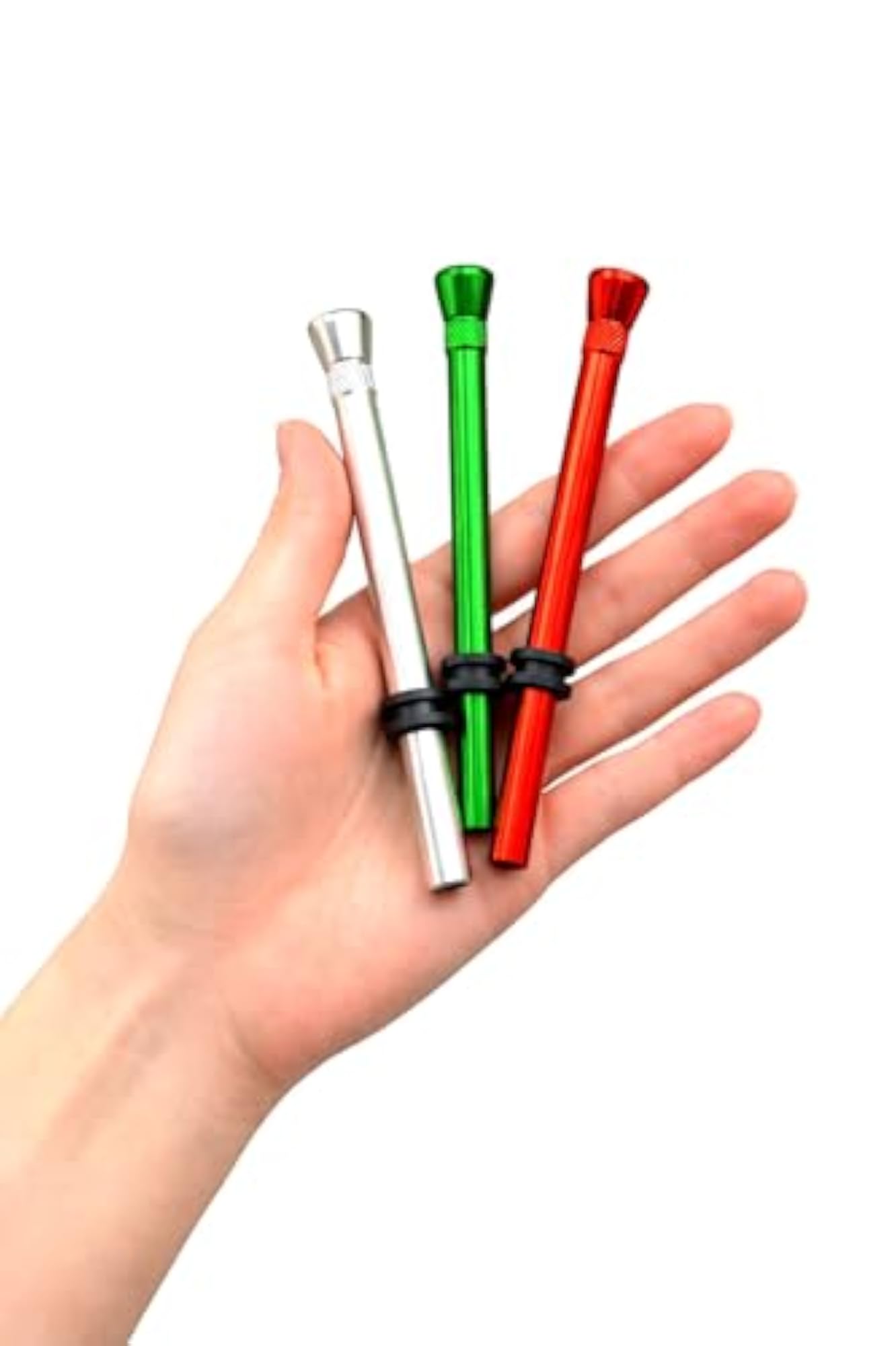 Aluminum Bong Shooter Fitting Pipe Shooter, Pack of 3